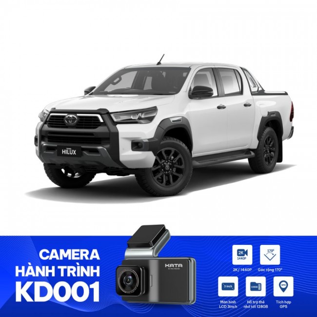 Gắn Camera Hành Trình Xe Toyota Hilux 2021 - KD002